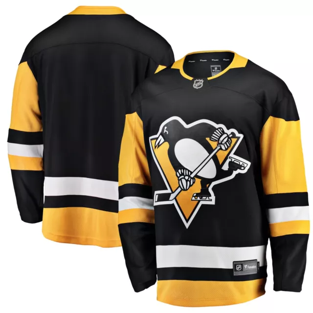 NHL Trikot Jersey Pittsburgh Penguins Breakaway Fanatics Eishockey Home schwarz