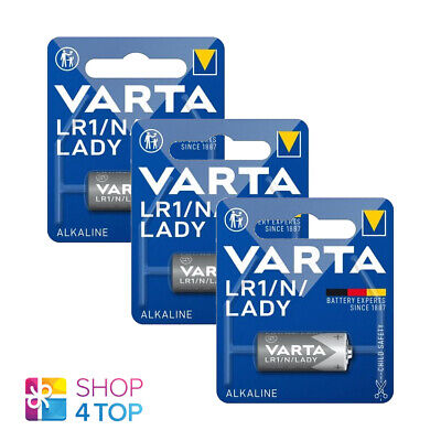 3 VARTA LR1 Batteria Alcalina N Lady 4001 LR01 1.5V 1BL blister Pacco Exp 2024