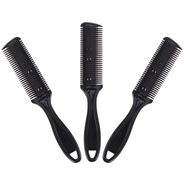 3pcs Hair Peigne Double côté coupe de ciseaux Hair Shaper Hair Coimm