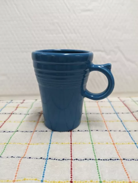 FIESTA  PEACOCK  LATTE MUG  Beautiful!!  No  Chips, Cracks, Bites Bumps Retired