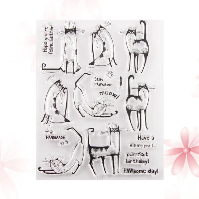 Klare Stempel Transparent Seal Stamps für DIY Scrapbooking Handwerkskarte Fotoal