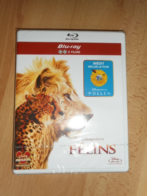 Double Blu-ray FELINS + POLLEN Disney Neuf sous blister