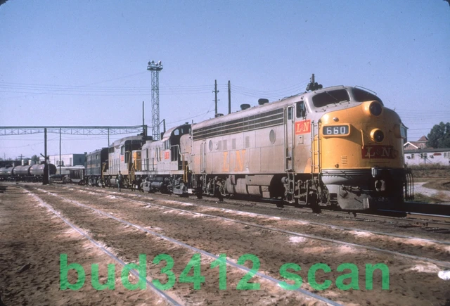L&N Louisville & Nashville FP7 #660 at Louisville KY 1964 DUPLICATE Slide!