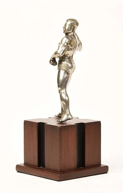 20th Century, Burmese Bronze Standing Bodybuilder 7