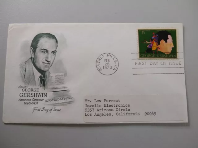 Letter Cover - George Gershwin - American Composer - 1898-1937