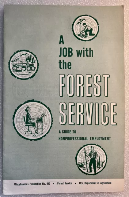 1975 A Job With The Forest Service US Department Of Agriculture Booklet