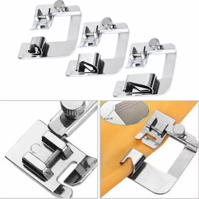 For Singer Brother Sewing Machine Foot Presser Rolled Hem Sewing Accessories