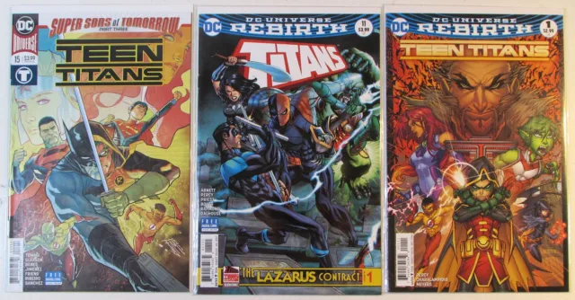 Titans Lot of 3 #11,Teen 6th Series 1,15 DC Comics (2016) 1st Print Comic Books