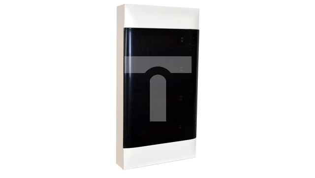 SURFACE-MOUNTED MODULAR SWITCHBOARD PRACTIBOX S 4x12 transparent doors ...