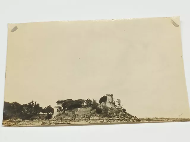 Vintage 1920s La Pointe Du Chene-Vert Cape Brittany France Photo Size 3x2 inches