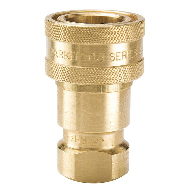 PARKER BH4-60 Quick Connect,Socket,1/2",1/2"-14