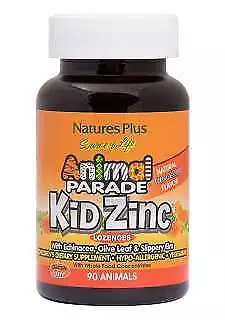 Natures Plus Source of Life Animal Parade KidZinc Tangerine 90 Lutschtabletten (