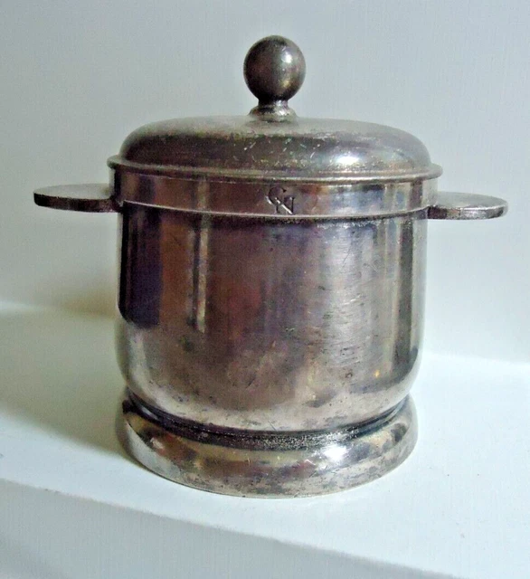 Great Northern Railway 8 oz. Silverplate sugar bowl w/lid
