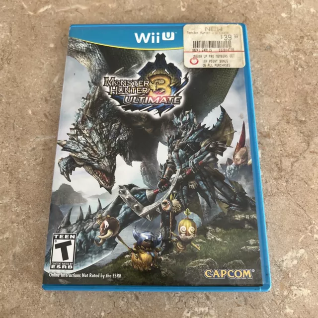 Monster Hunter 3 Ultimate Nintendo Wii U 2013 CIB Complete Clean Disc