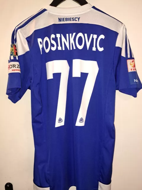 Trikot fußball KS Ruch Chorzów Vilim Posinkovic 2017 adidas M blau