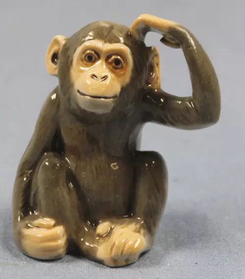 affe chimpanse Hutschenreuther  porzellanfigur Porzellan figur monkey porzellan