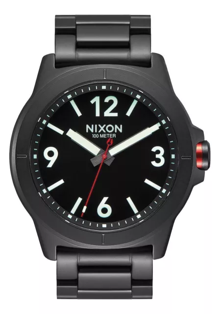 NIXON CARDIFF Men's 44 MM Stainless Steel Watch A952001-00 NEW! USA SELLER!