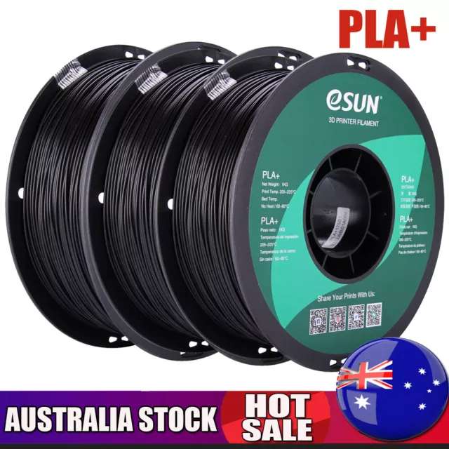 eSUN PLA+ 1KG 1.75mm 3D Printer Filament Corn Grain Refining Material 3 Spool AU