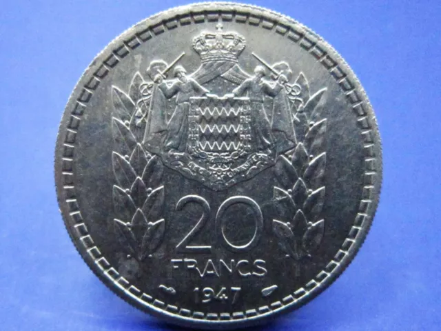 Monaco  20 Francs  1947 Coin  Sniff's Ancient Coins  T-2