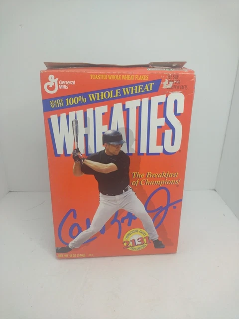 Cal Ripken Jr Wheaties 2131 BOX 1996 Baseball Cereal Vintage Retro Unopened New