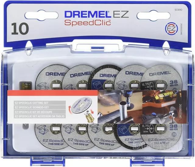 Dremel | Kit d'Accessoires SC690 EZ Speedclic | Coffret Pour Outil Rotatif |Neuf