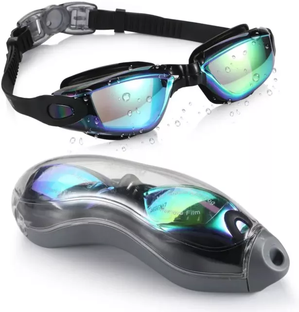 Swimming Goggles - UV Protection & Anti Fog Swim Goggles with Storage Case