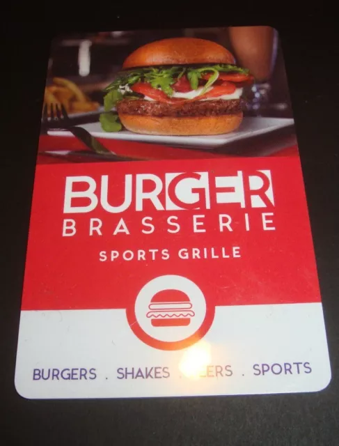 Burger Brasserie Las Vegas Nevada Bally's Resort Casino Hotel Room Key Card LV