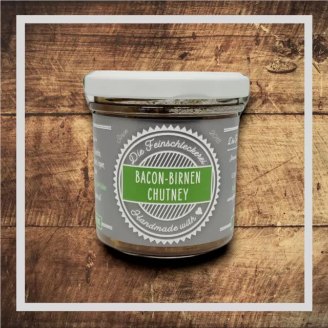 Bacon - Pere chutney, con l'aroma affumicato della pancetta fritta