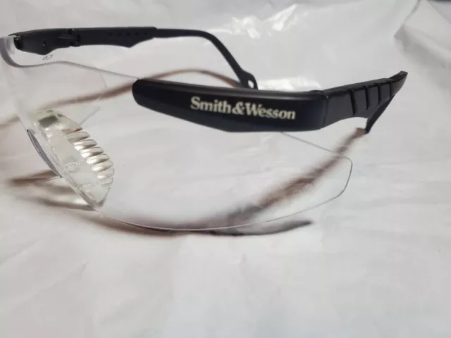 (2) Smith & Wesson magnum safety glasses impact resistant. 99.9% UV protection