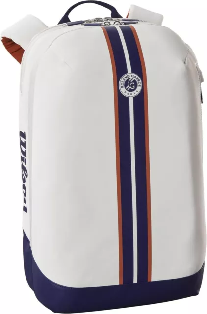 2023 WILSON Roland Garros Super Tour Tennis Backpack - 2 Pack, Navy/White