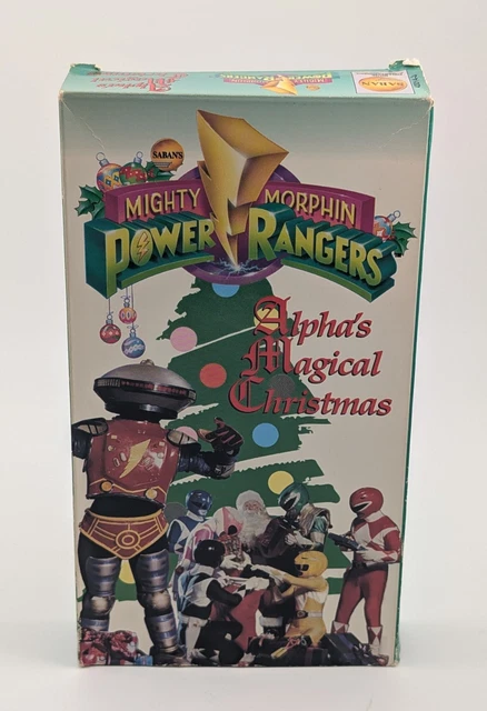Megic Power MIGHTY MORPHIN POWER Rangers Alpha's Magical Christmas VHS Tape Only £5 ...