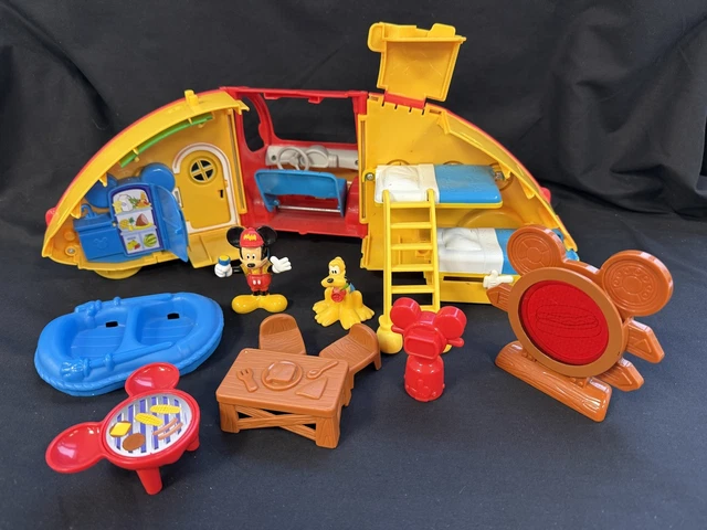 DISNEY MICKEY MOUSE Clubhouse Camper Van Playset with Figures and
