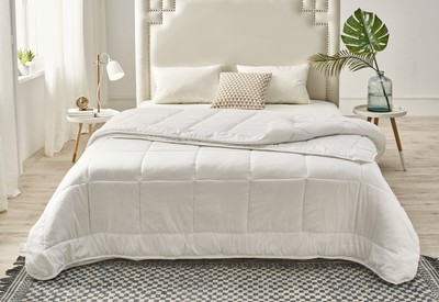 Piumino 700 in piumino bianco naturale fodera in puro cotone singolo 10,5 Tog 135 x 200 cm Downcy 