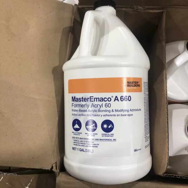3x MasterEmaco A660 1 Gal. Concrete Bonder MB55350538 MasterEmaco MB55350538