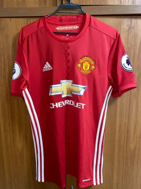 Adidas Manchester United Heimtrikot #6 Pogba PL Abzeichen Größe S