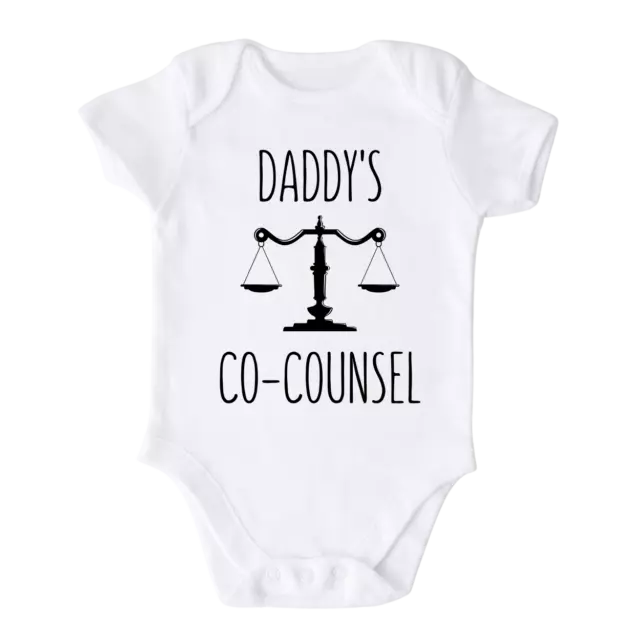 Daddy's Co-Counsel Baby Onesie® Cute Bodysuit Baby Shower Gift I love my Dad