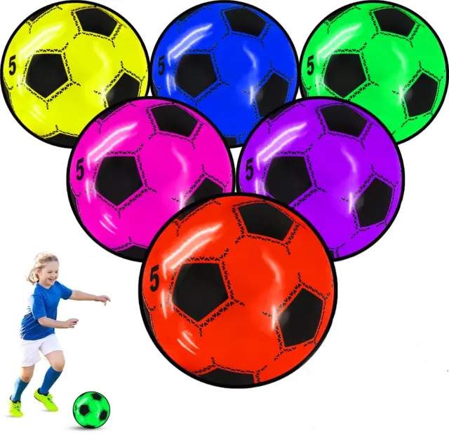 Inflatable PVC Plastic footballs Training Soft Soccer Balls for Kids Beach Balls