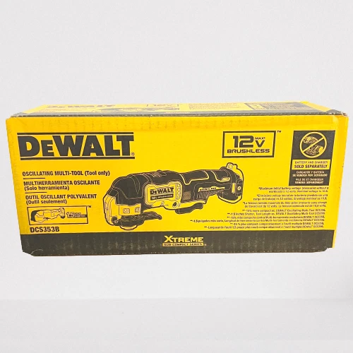 Herramienta oscilante inalámbrica sin escobillas DeWALT DCS353B 12V XTREME MAX herramienta desnuda
