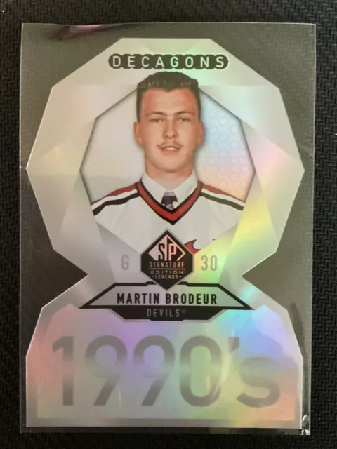 Martin Brodeur 2020-21 Upper Deck SP Signature Edition Legends Decagons #DC-70