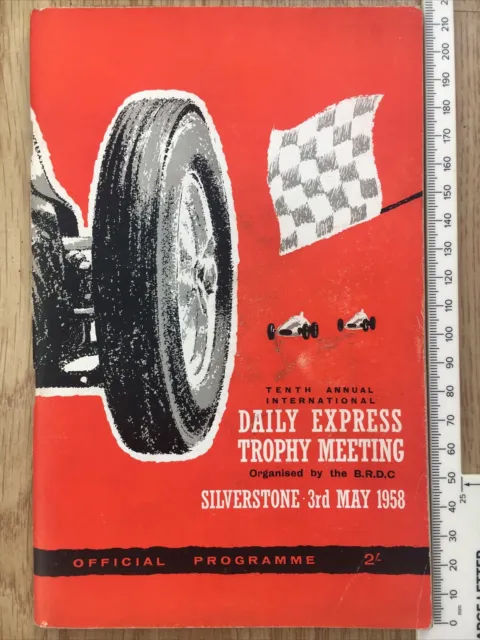Silverstone 3 maggio 1958 Daily Express Trophy Meeting Programma Ufficiale