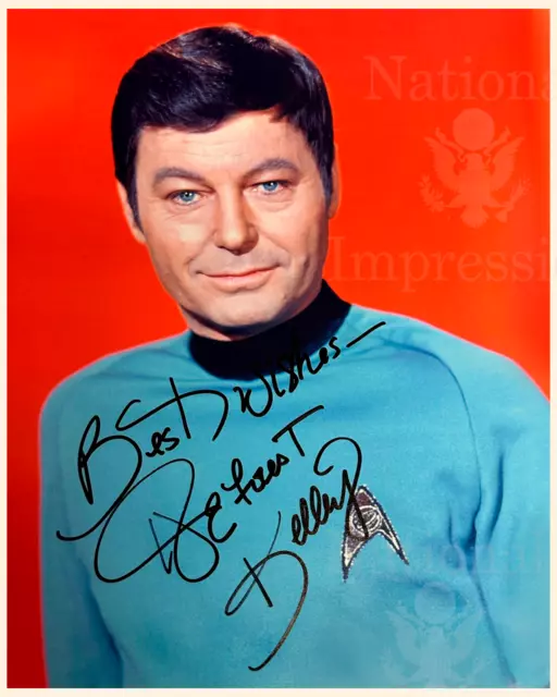 Star Trek 1960's Autographed 8x10 Photo Dr. McCoy DeForest Kelley REPRINT