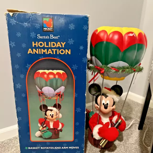 DISNEY 4 FT Animated Holiday Santa Mickey Mouse Home Depot NEW 2023🔥 ...