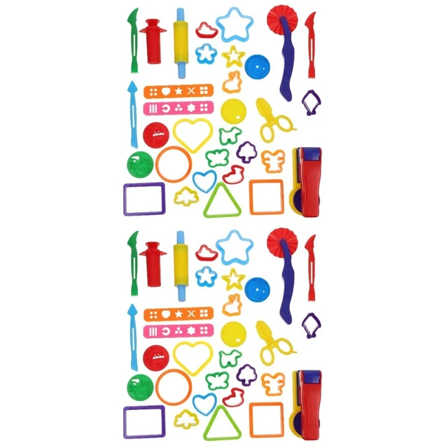 2x Masa Creativa Niños Hágalo usted mismo Herramientas Niños Forma de Masa