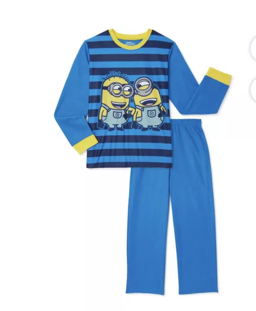 Minions The Rise of Gru Boys Pajamas 2pc Set Size 6/7 NEW