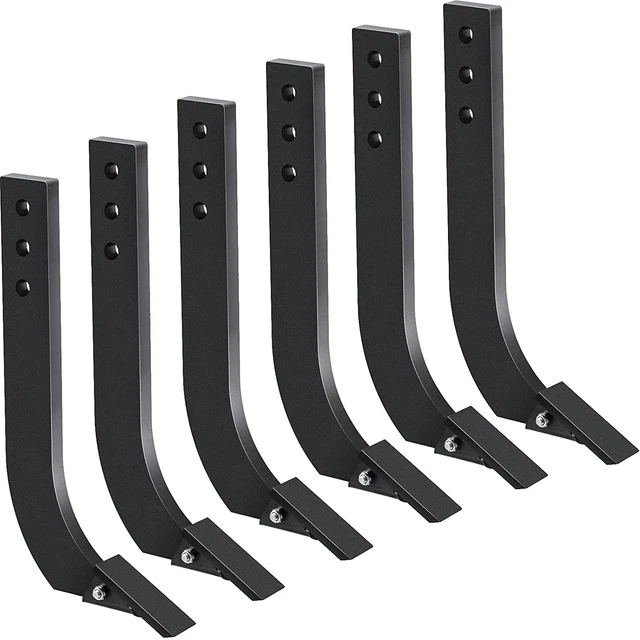 Vevor 16 Box Blade Shank Scarifier Shanks Teeth 3 Holes Box Scraper Shank 6pcs