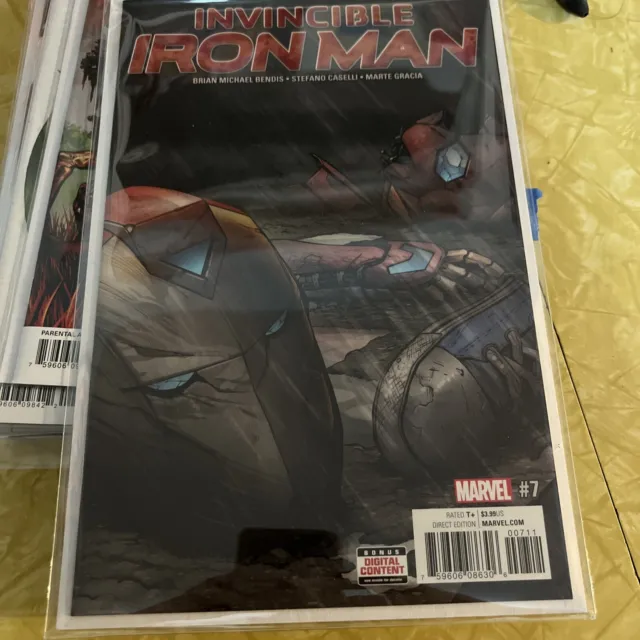 Invincible Iron Man #7 NM Riri Williams 2017 Marvel Comics 🔥🔥🔥
