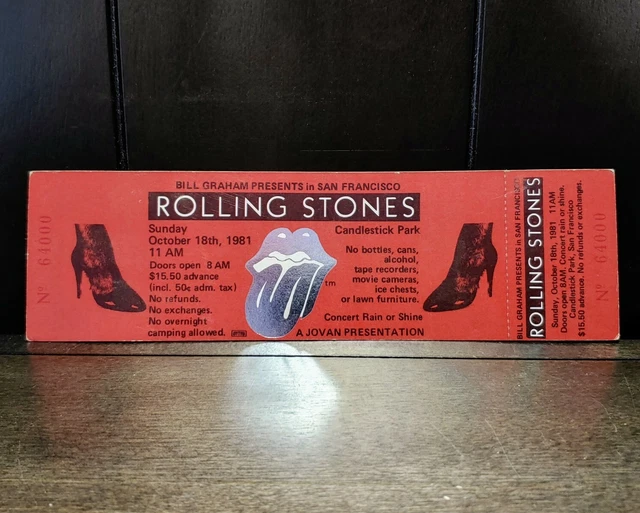 Ticket Concert Rolling Stones FOR SALE! PicClick