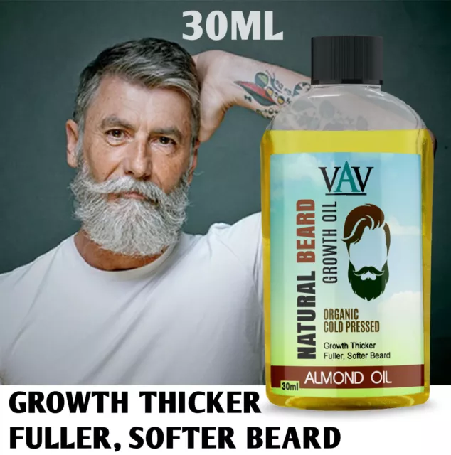 Beard Oil 100% Natural grooming hair moustache oil Thicker, Fuller, Softer 30ML