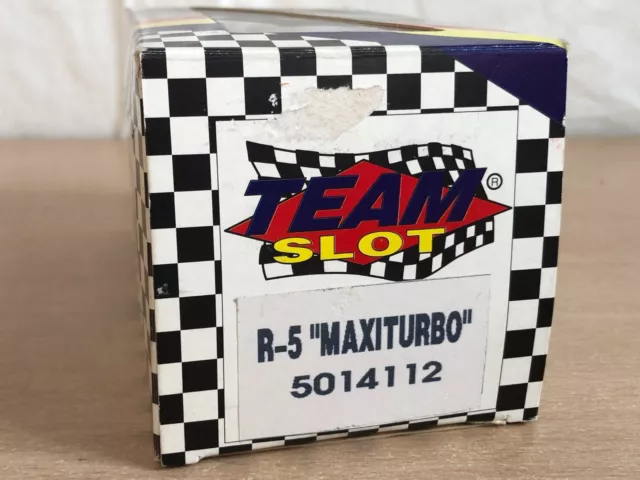 Scalextric TEAM SLOT Renault 5 R-5 Maxiturbo resina 5014112 slot car 1:32 Spain