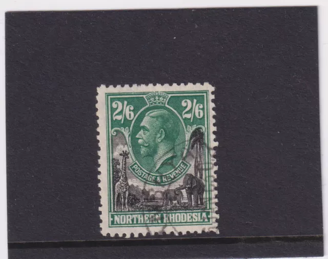 NORTHERN RHODESIA 1925 GV 2/6d. SG12 GOOD USED CATALOGUED £18.00.